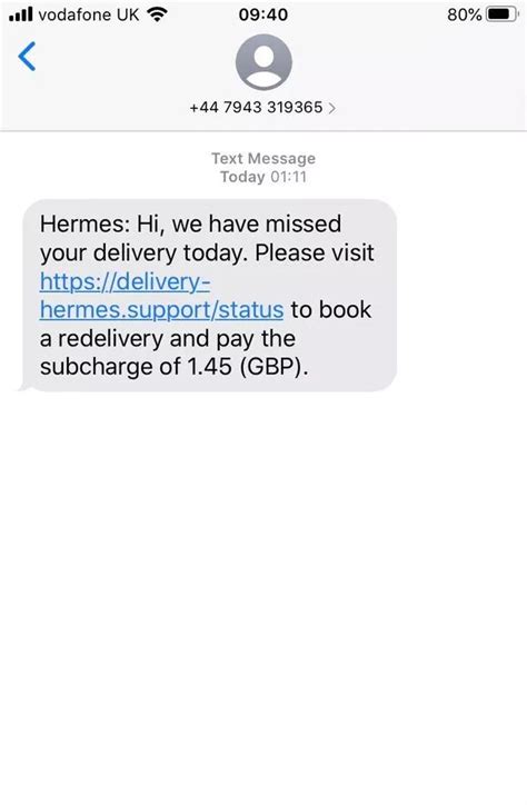 hermes text scams|Hermes tracking text fraud.